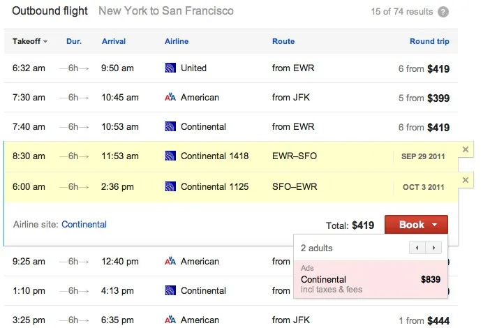 Google Flights, un pavé dans la marre des comparateurs de vols — photo 1
