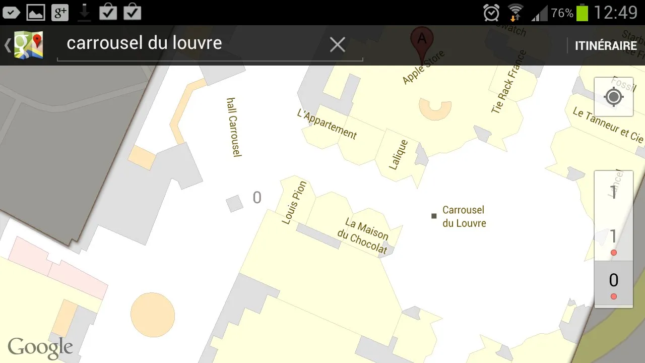 Google Map indoors est disponible en France — photo 2