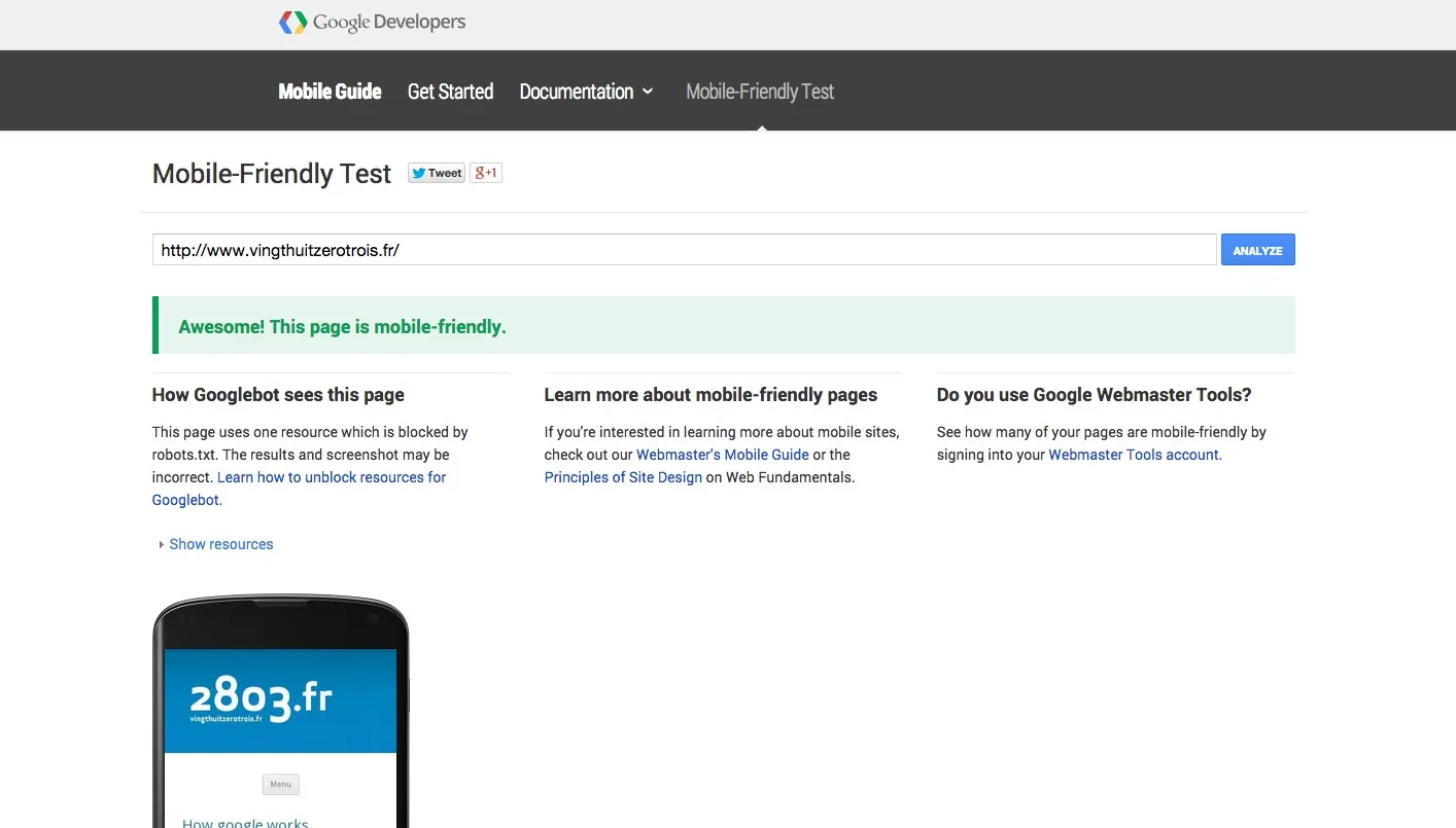 "Mobile friendly" le nouveau label Google à avoir pour votre site — photo 1