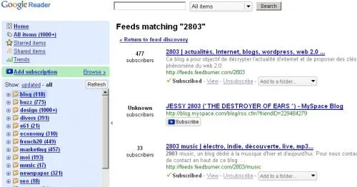google reader rss count