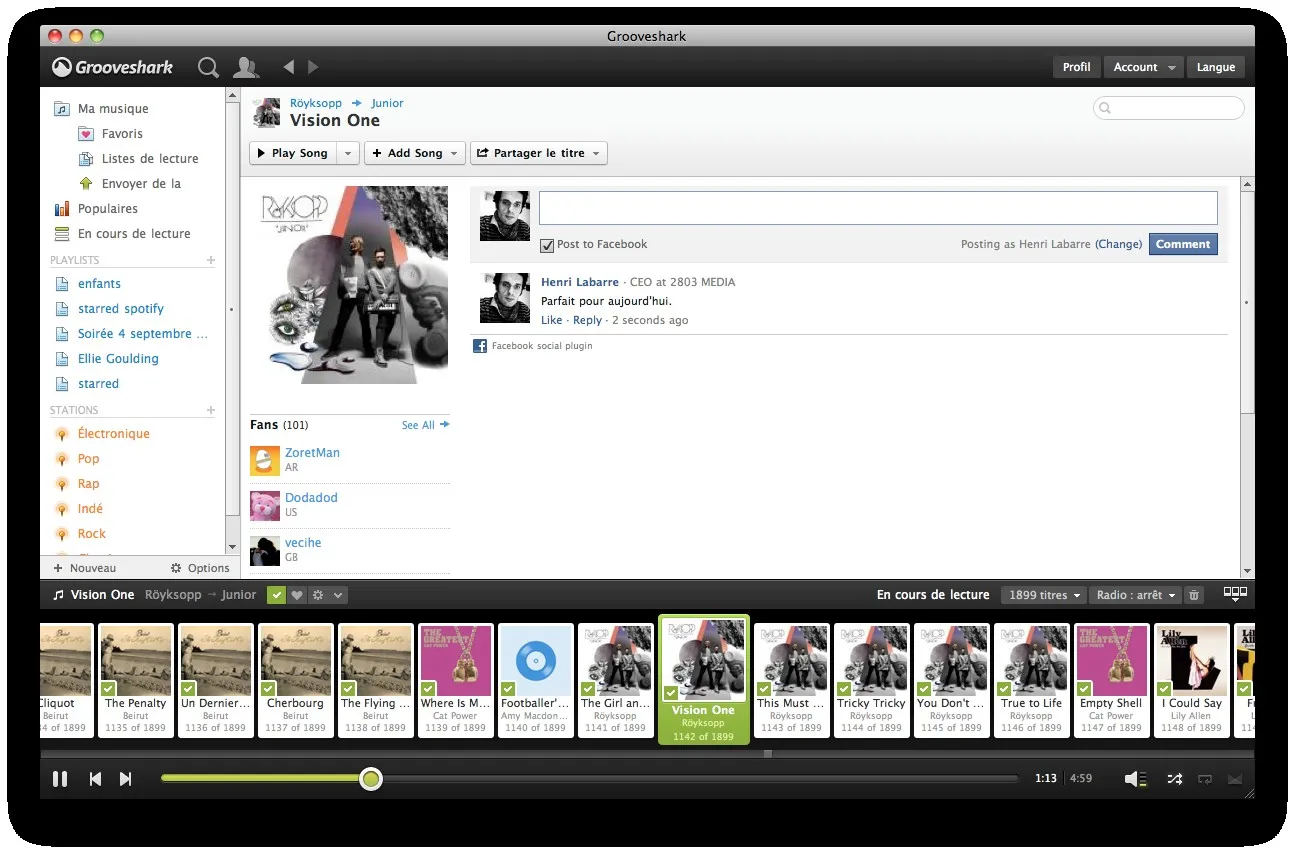 Grooveshark la meilleure offre musicale du moment, devant Spotify — photo 5