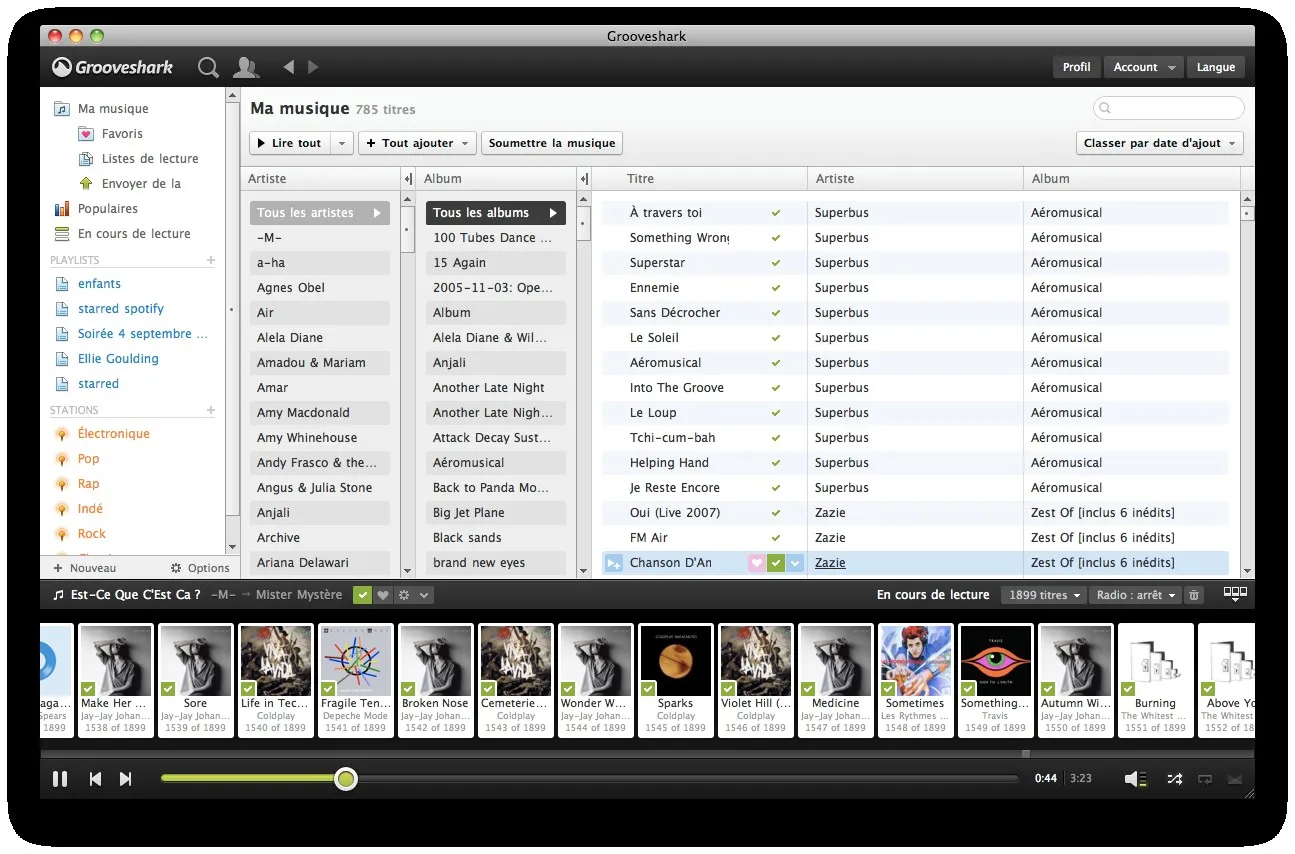 Grooveshark la meilleure offre musicale du moment, devant Spotify — photo 1