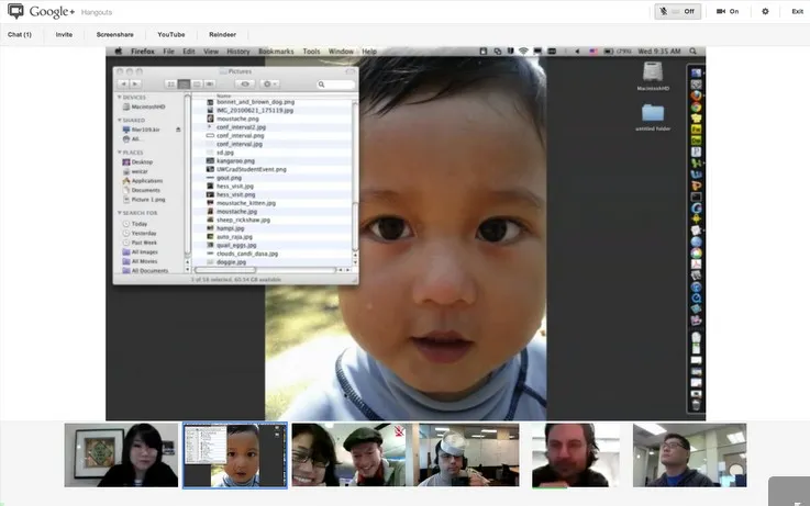 Google+ Hangouts une image plus grande et le partage d'écran — photo 1