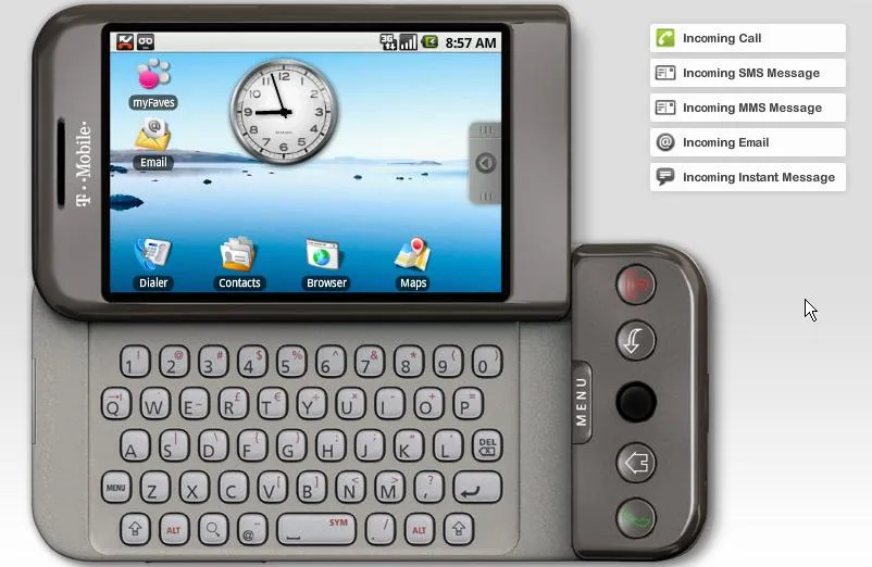 HTC G1, venez le tester en ligne — photo 1