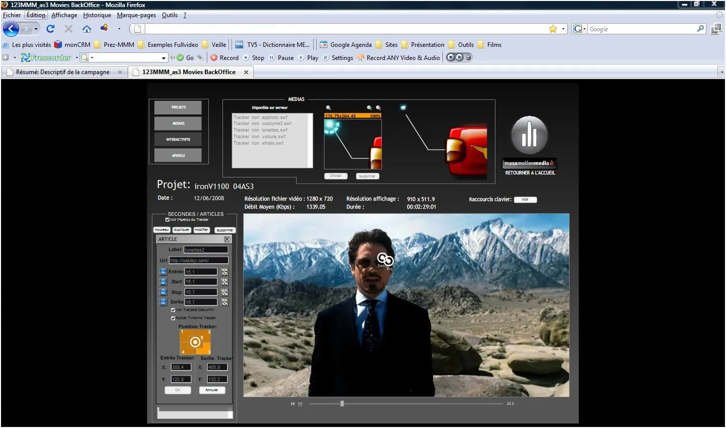 hypervideobackofficemmm Massmotionmedia, le lien cliquable dans la vidéo HD — photo 2