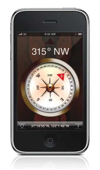 La boussole de l'iphone 3Gs