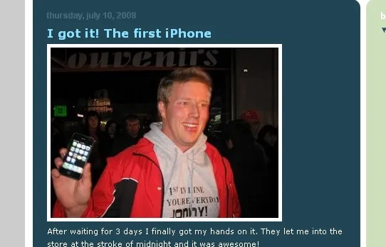 Pfff, trois jours d'attente pour un Iphone 3G... — photo 1