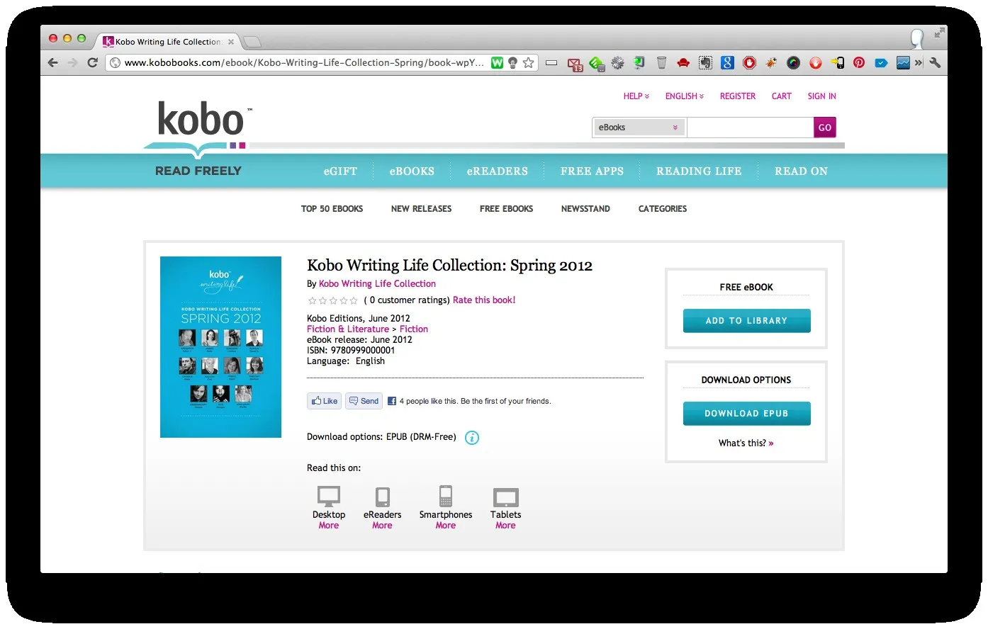 kobo-writing-life-2 Kobo lance aussi sa plateforme de publication de livres — photo 2