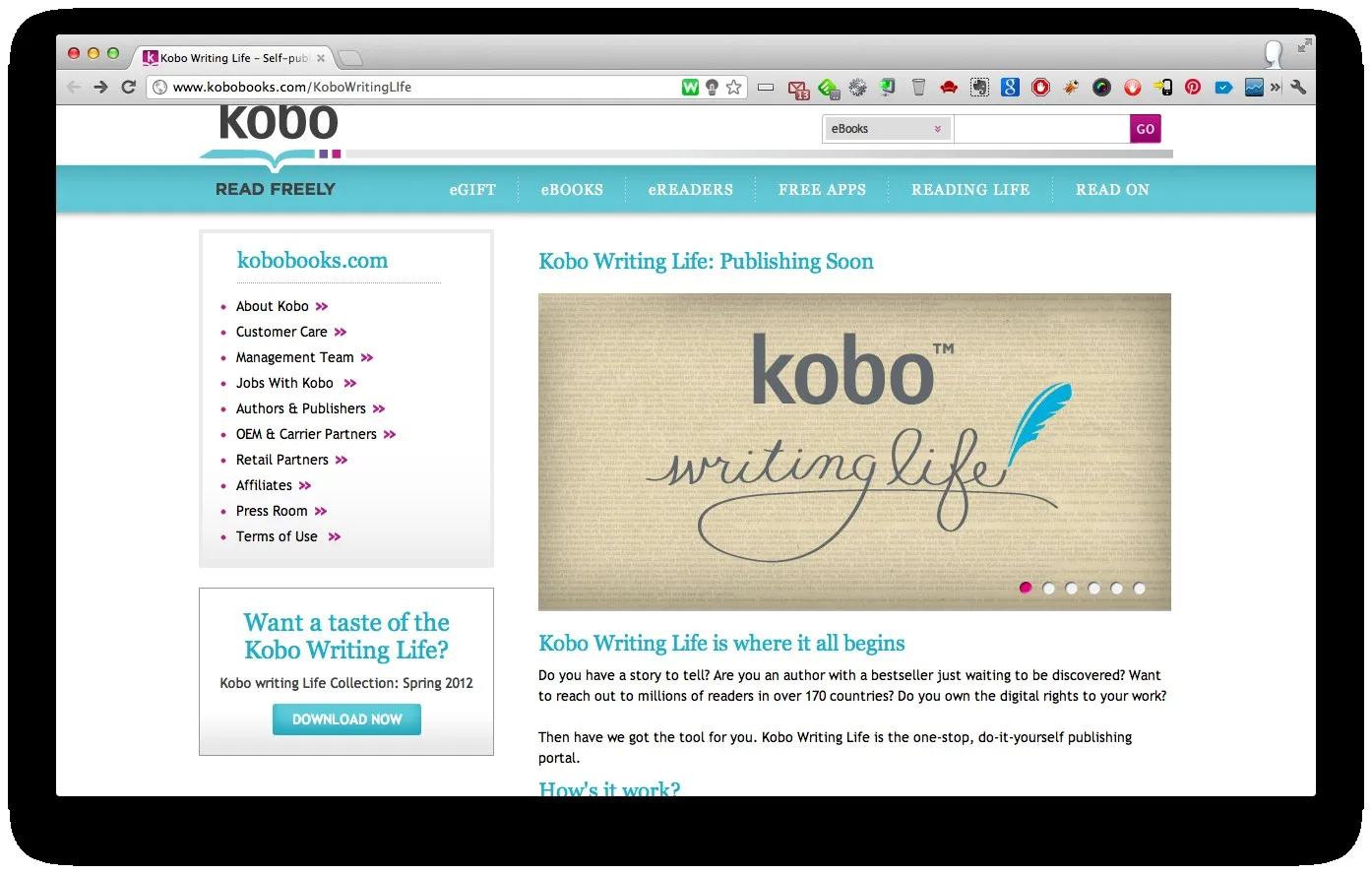 Kobo lance aussi sa plateforme de publication de livres — photo 1