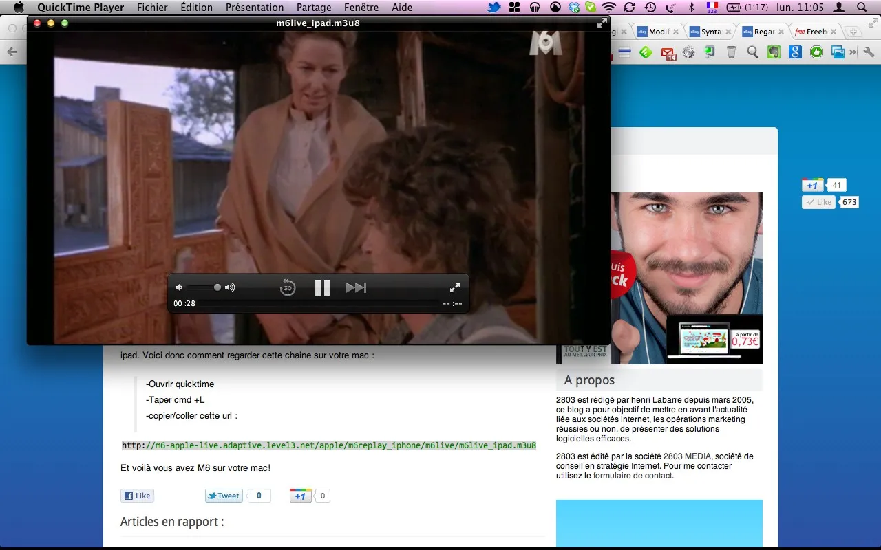 Regarder M6 sur son mac — photo 1