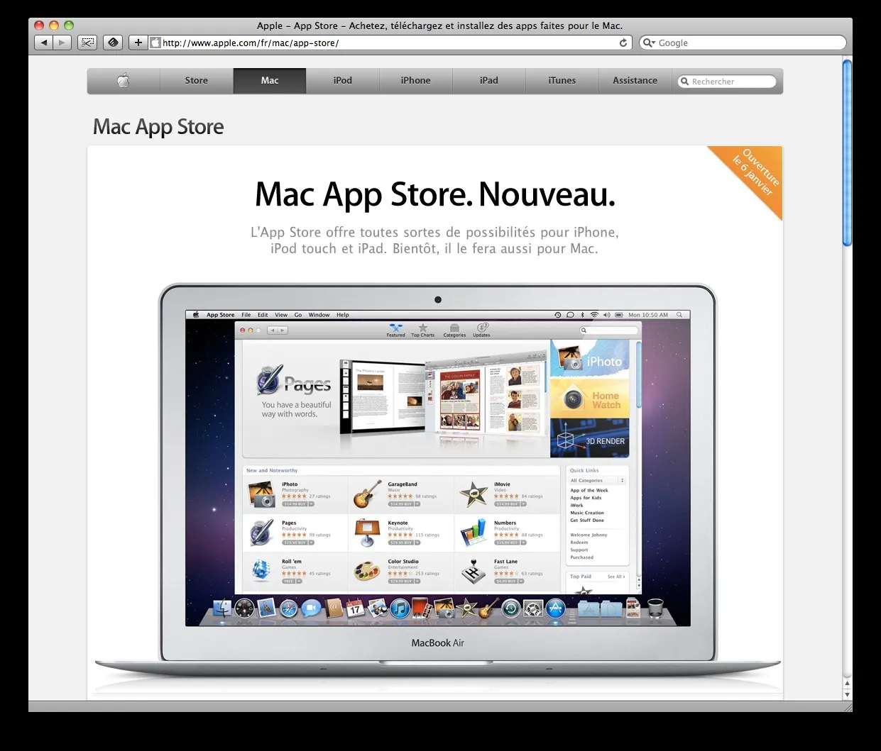 Ouverture de l'Apple Mac App Store — photo 1