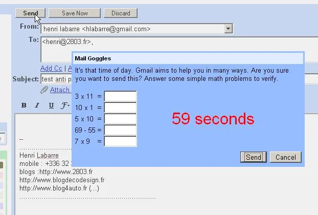 L'éthylotest de Gmail — photo 1