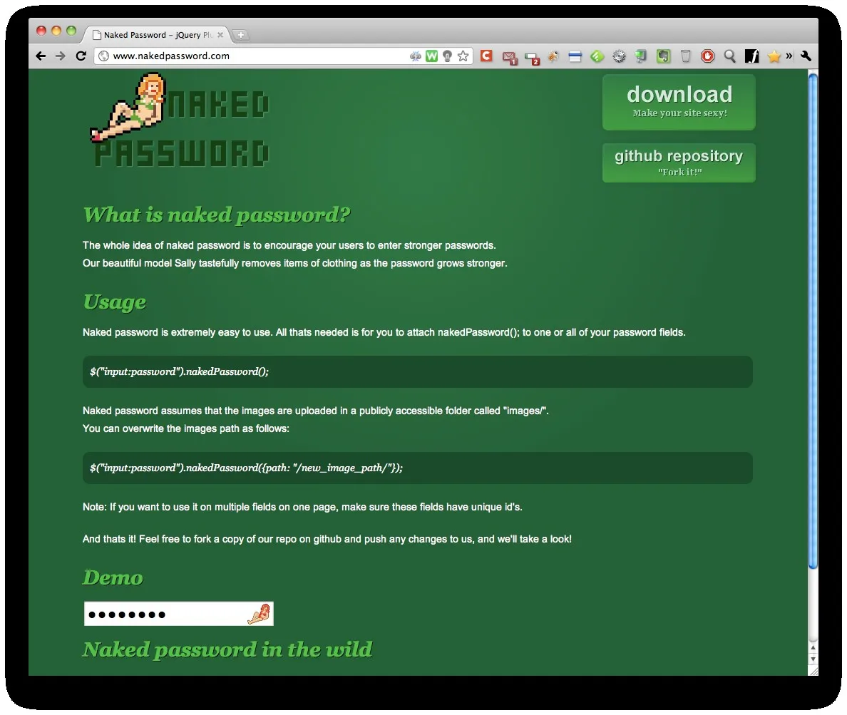 Naked Password pour encourager les utilisateurs à avoir un mot de passe fort — photo 1