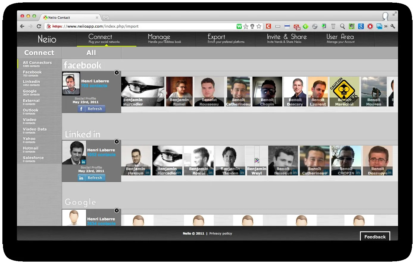 Nettoyer et organiser ses contacts avec Neiio — photo 1