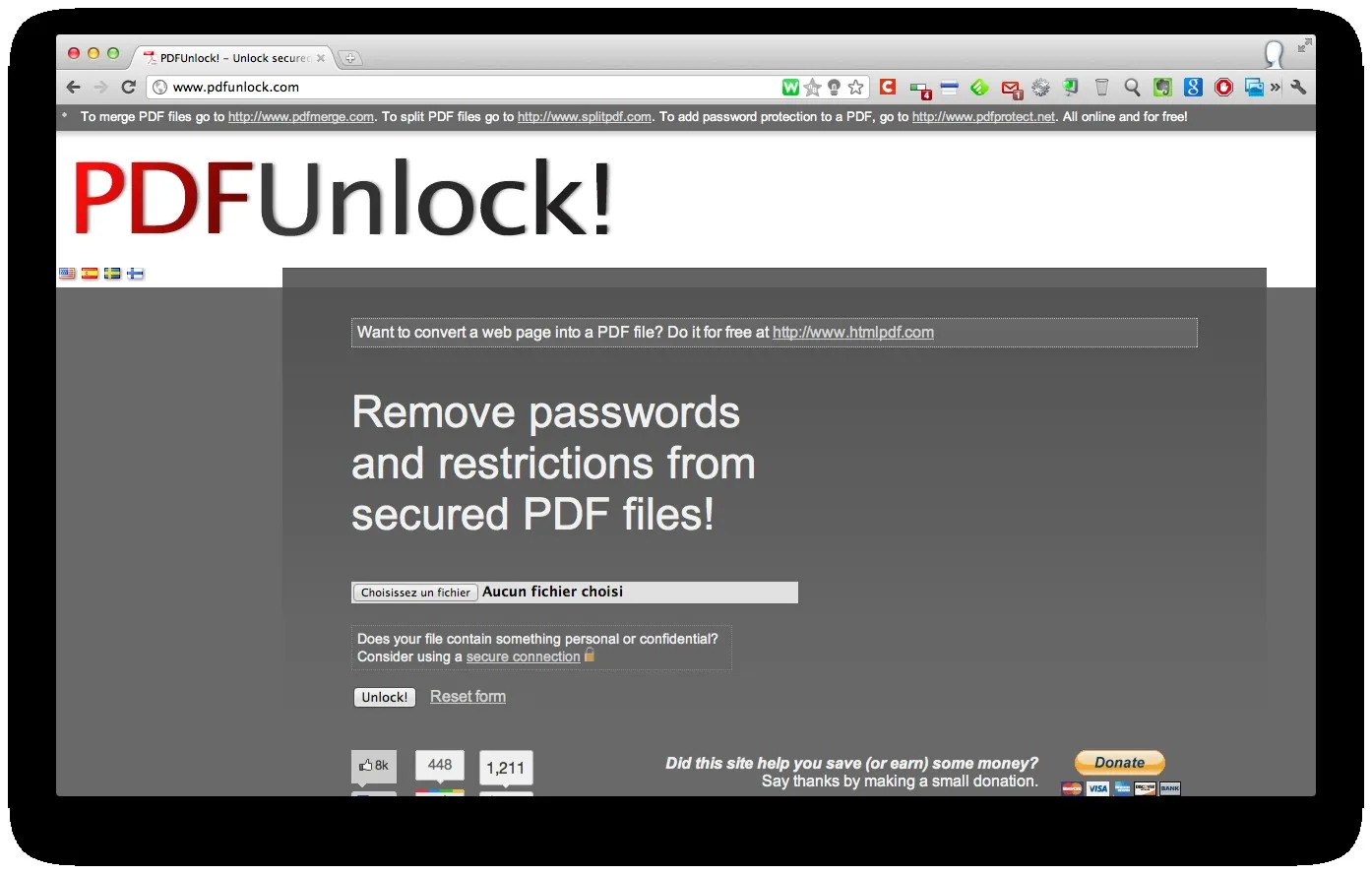 Enlever le mot de passe et les restrictions d'un pdf en 5 secondes — photo 1