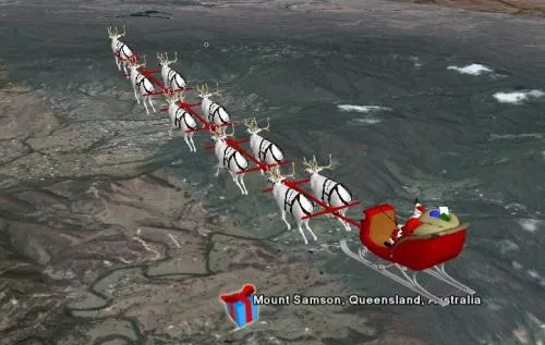 itinèraire père noël 2007