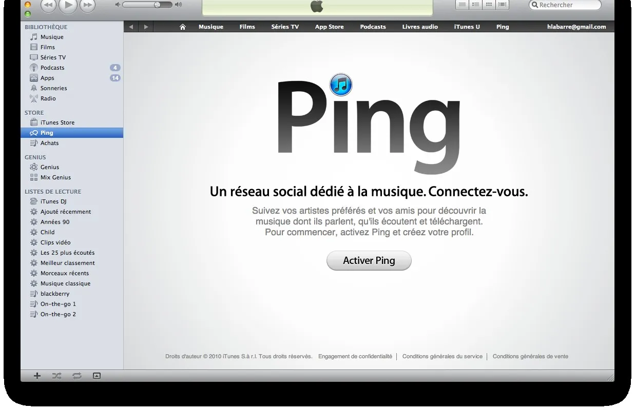 Ping, Apple se lançe dans les réseaux sociaux. — photo 1