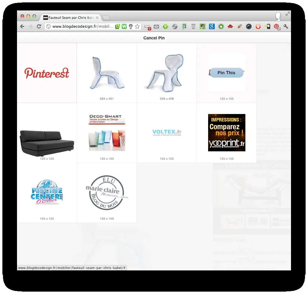 Intégrer le bouton Pinterest sur son blog — photo 2