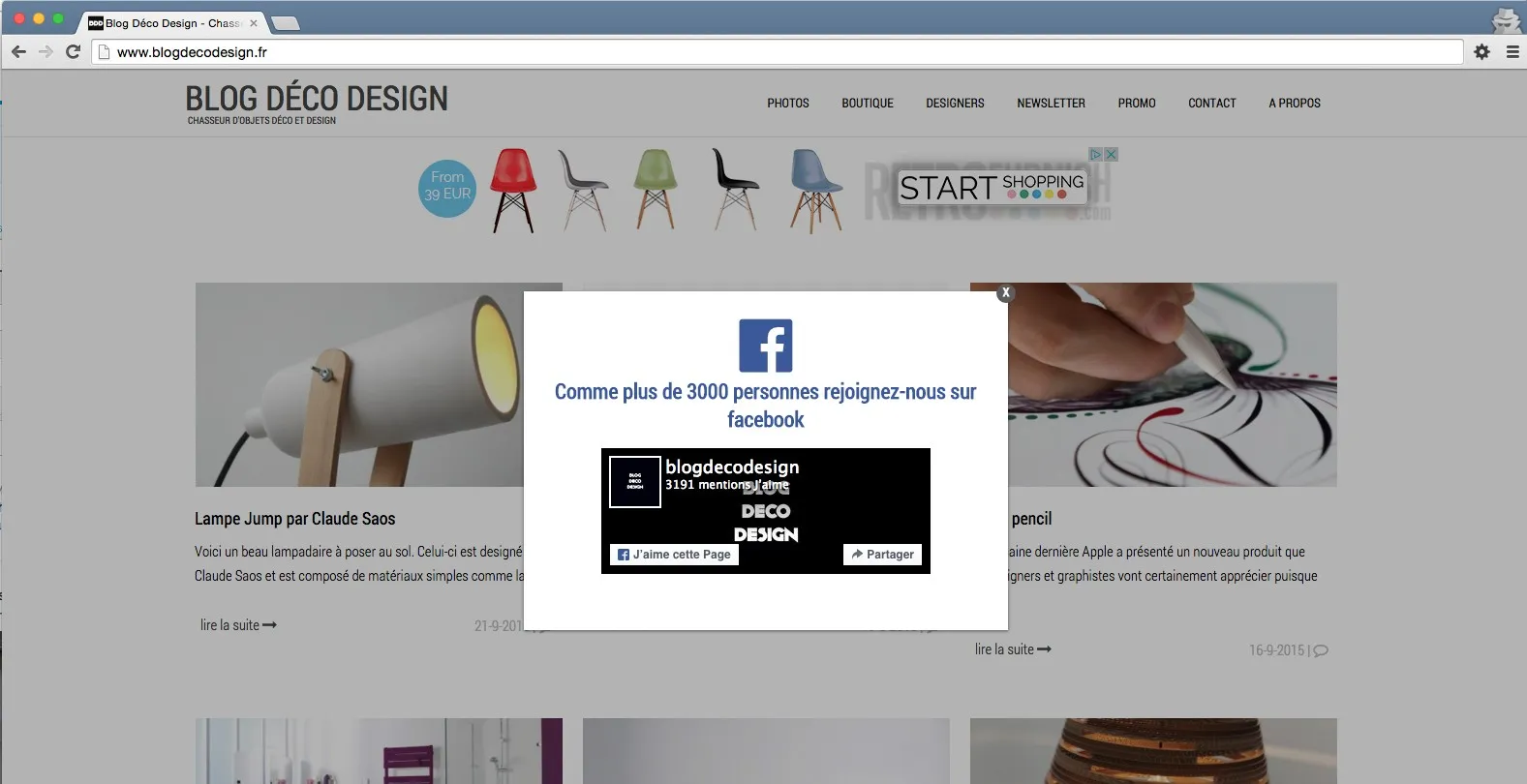 Mettre en place une exit popup — photo 1