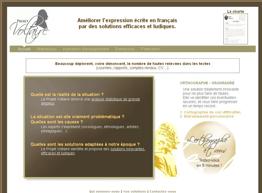 projet-voltaire Testez votre orthographe avec le Projet Voltaire — photo 1