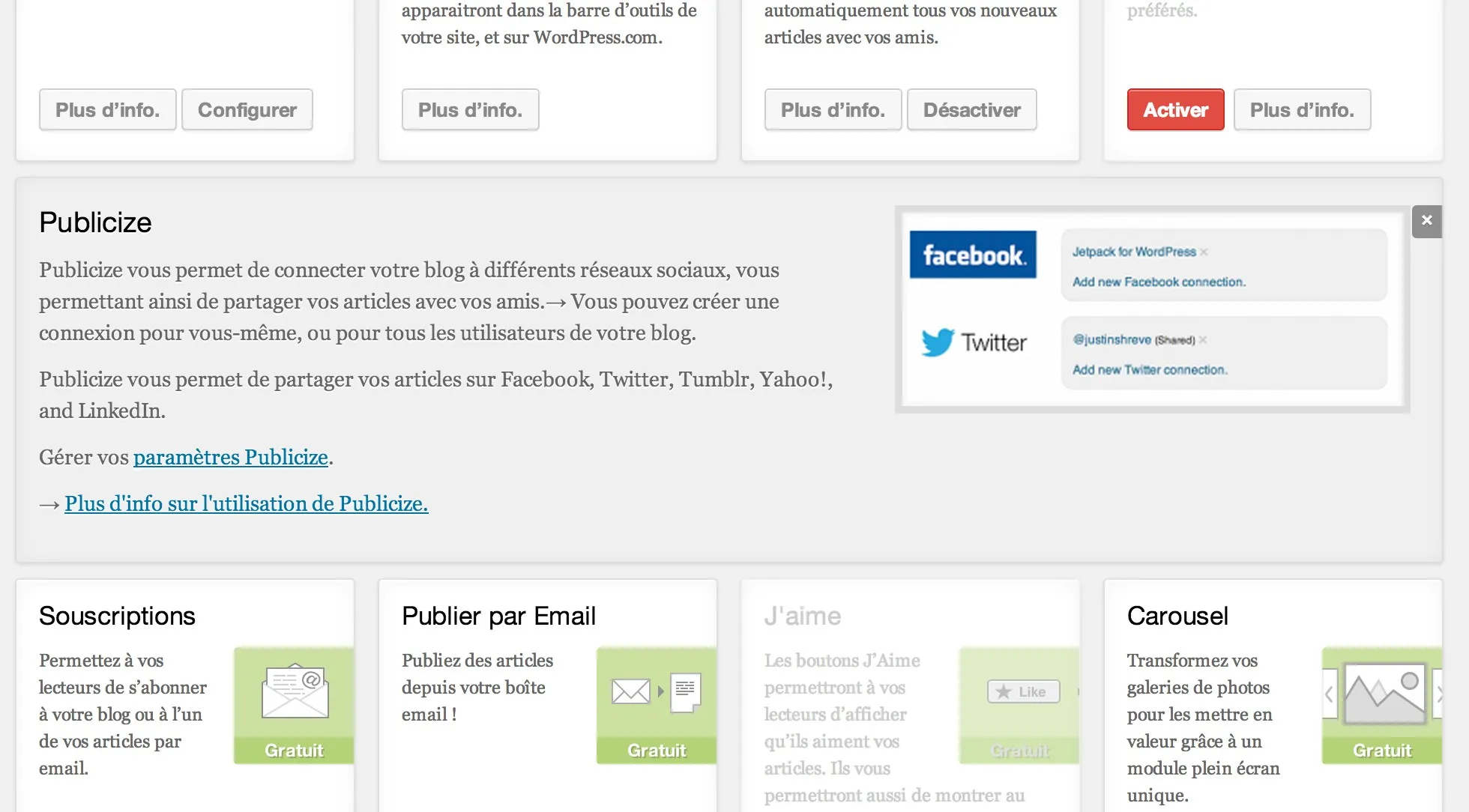 Exclure une catégorie de l'option publicize de jetpack pour wordpress — photo 1