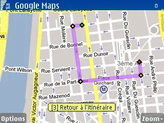 google map symbian