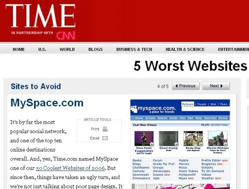 time myspace