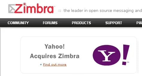 zimbra yahoo