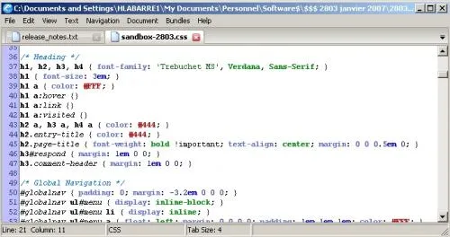e text editor