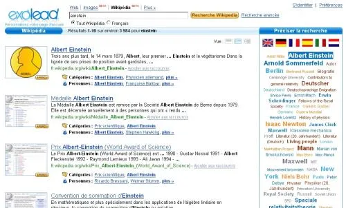 exalead wikipedia