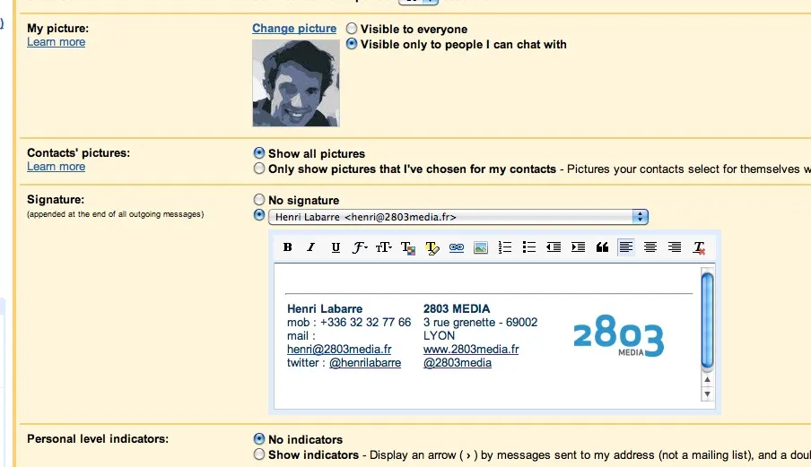 Enfin une vraie signature dans gmail et Google Apps — photo 1
