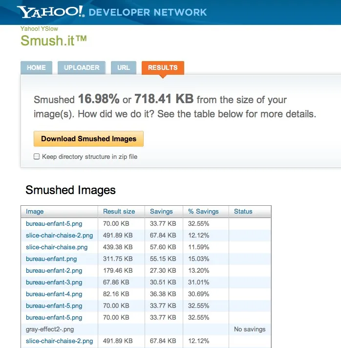 smushit Quelques solutions pour optimiser les images de votre site — photo 2