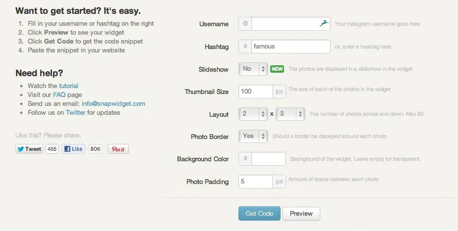 snapwidget Afficher ses photos instagram sur son blog avec Snapwidget — photo 2
