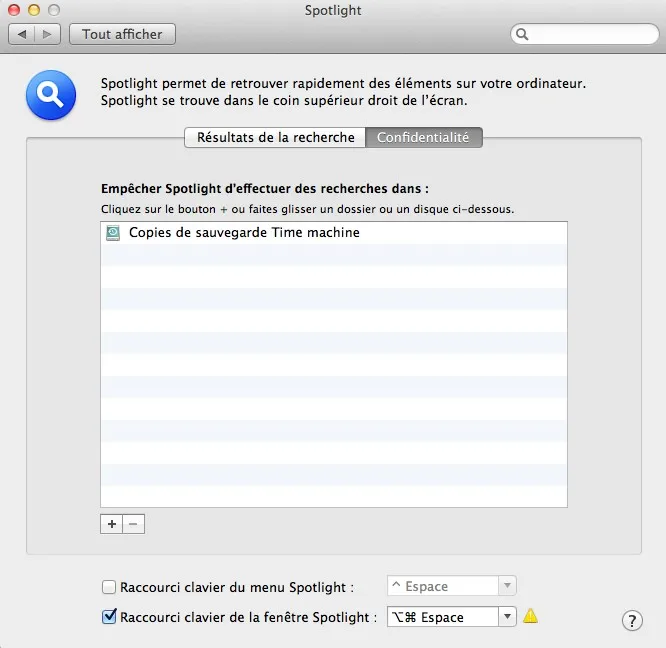 spotlight Accélérer le premier backup de time machine — photo 2