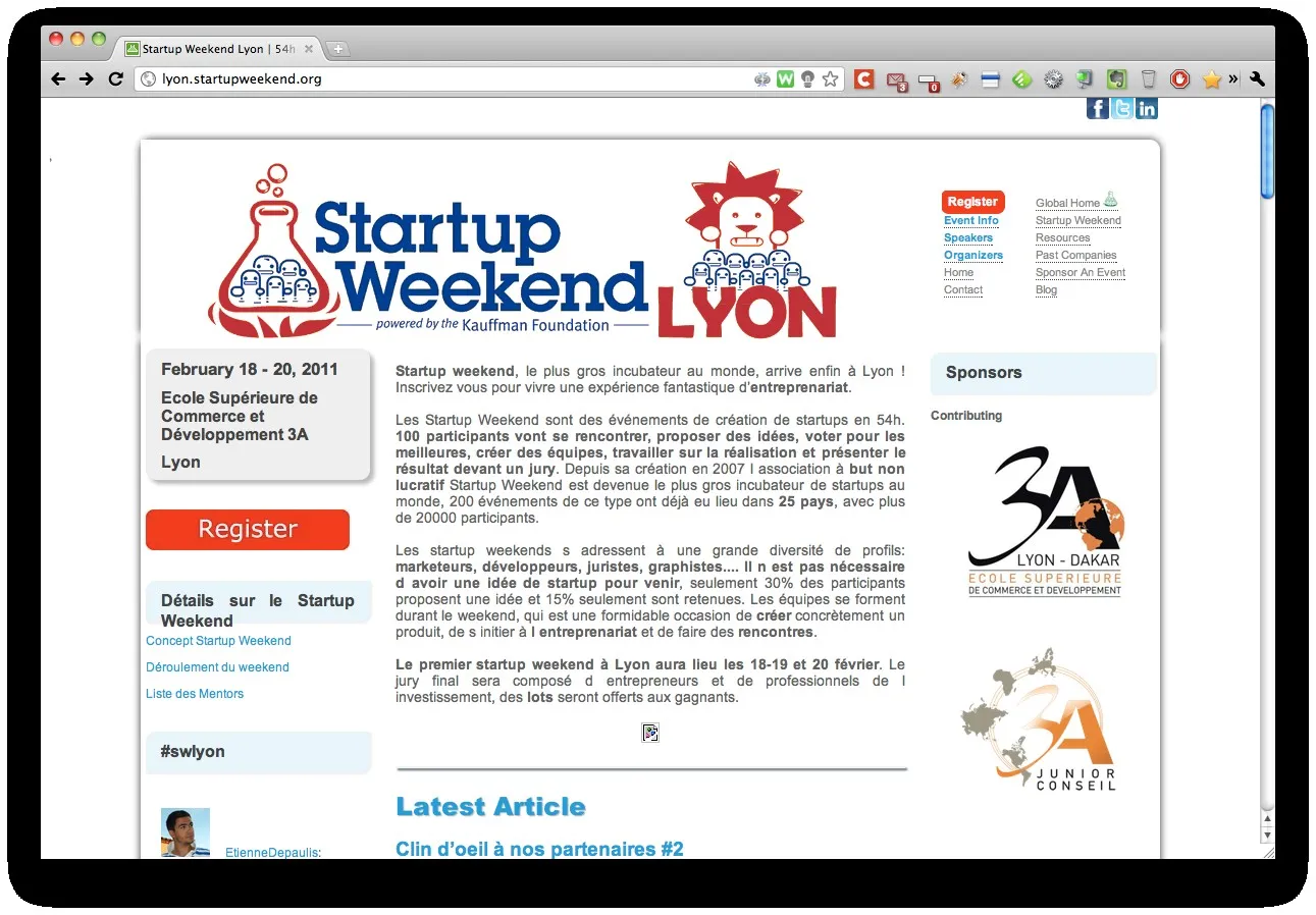Start up Weekend aussi à Lyon — photo 1