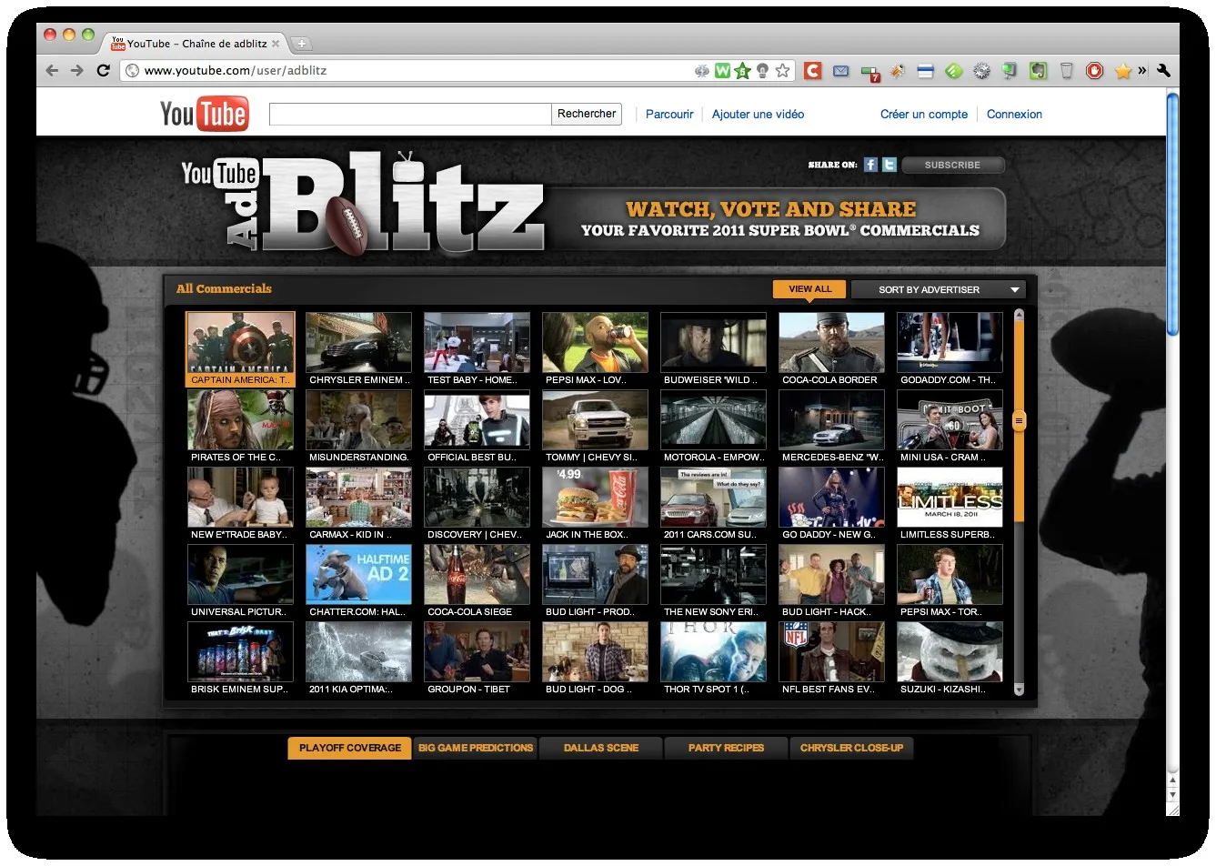 Revoir toutes les pubs du Super Bowl 2011 — photo 1