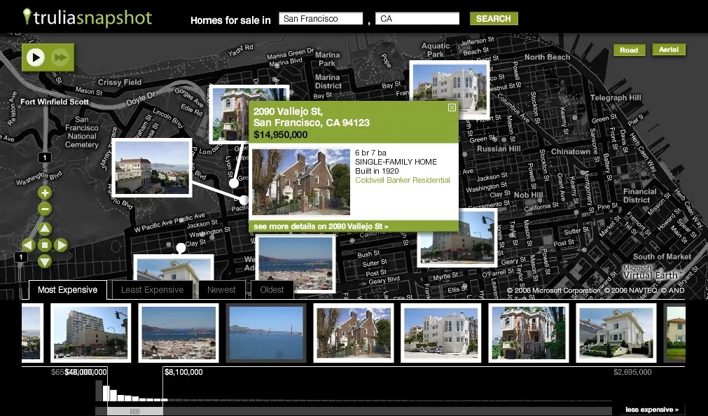 Trulia Snapshot de la navigation riche pour chercher un logement — photo 1