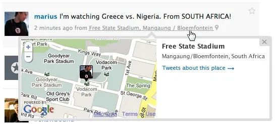 Twitter Places la géolocalisation version Twitter — photo 1