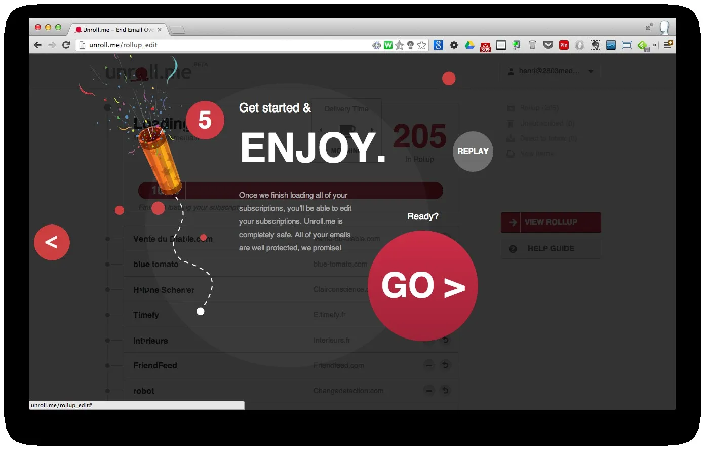 Nettoyer sa boite email en 1 minute avec Unroll.me — photo 6