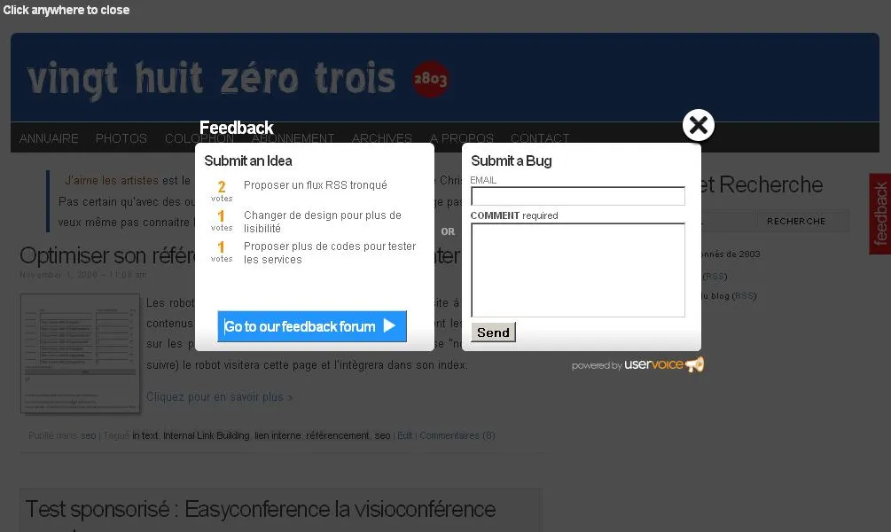 Uservoice pour recueillir les remarques de vos utilisateurs — photo 1