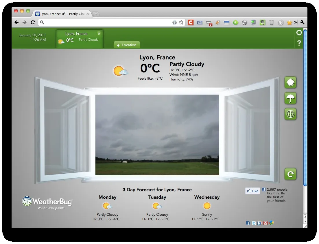 weatherbug Retour sur les applications pour Google Chrome — photo 3