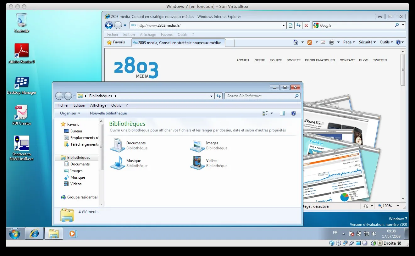 Une version de seven sur mac