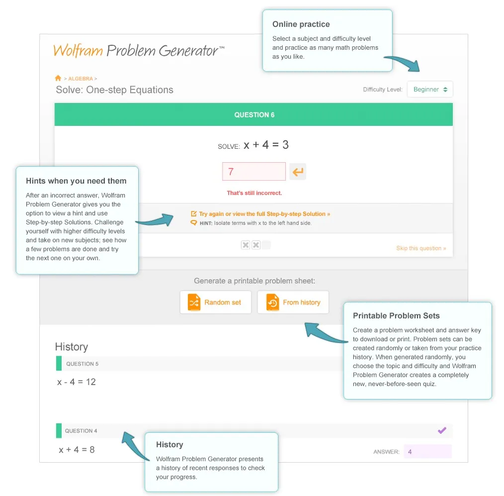 Wolfram Problem Generator pour faire travailler ses neurones — photo 1