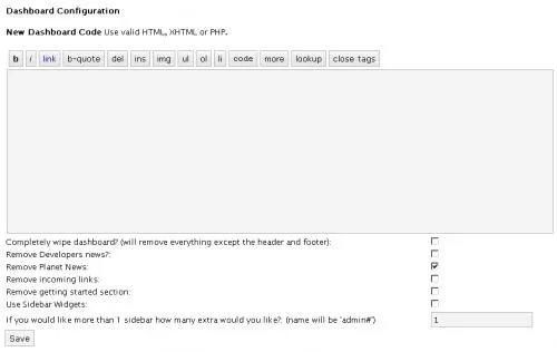 wordpress dashboard plugin
