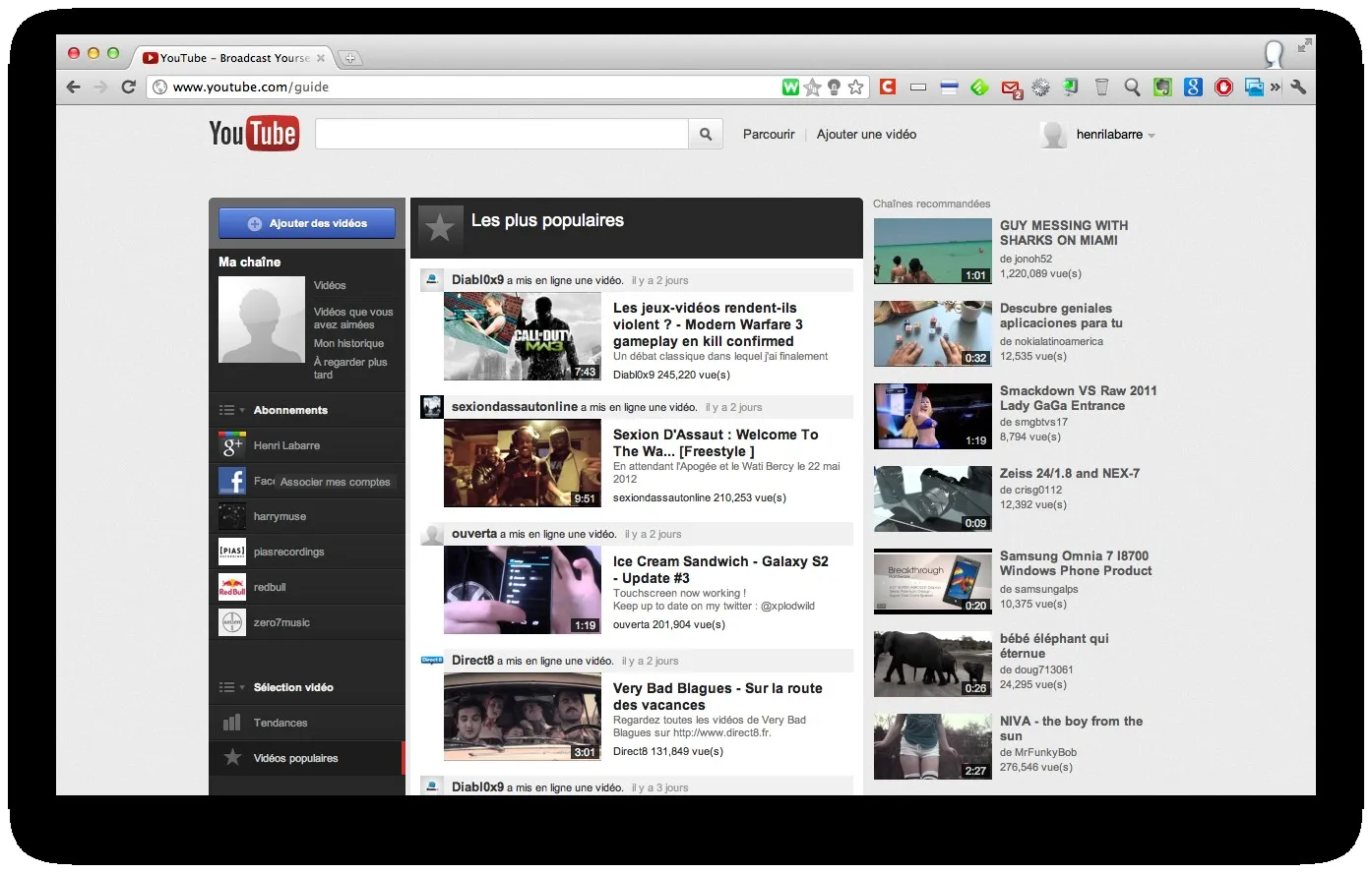 youtube-homepage-2 Nouveau design pour Youtube, voici comme l'activer — photo 2