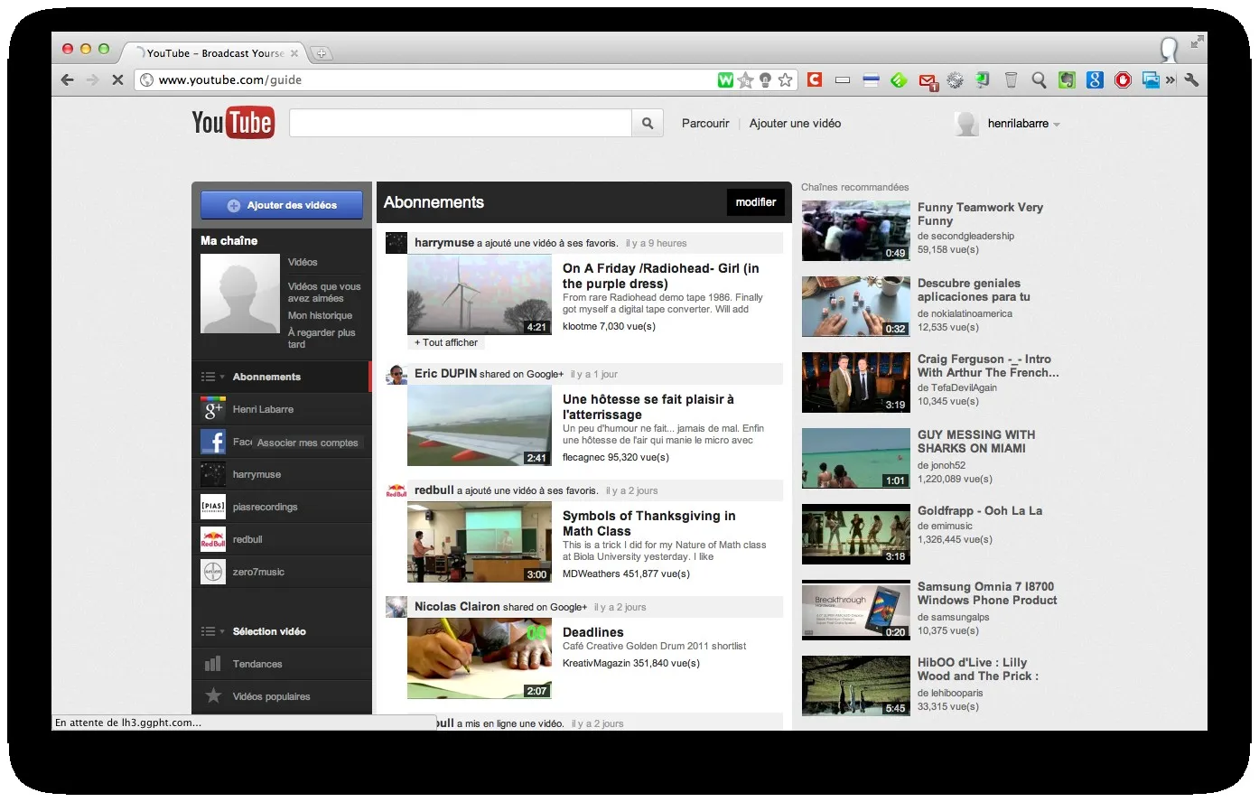 youtube-homepage-5 Nouveau design pour Youtube, voici comme l'activer — photo 5